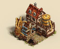 Verbesserte Wassermühle